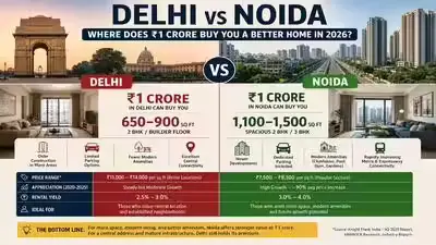 Delhi vs Noida